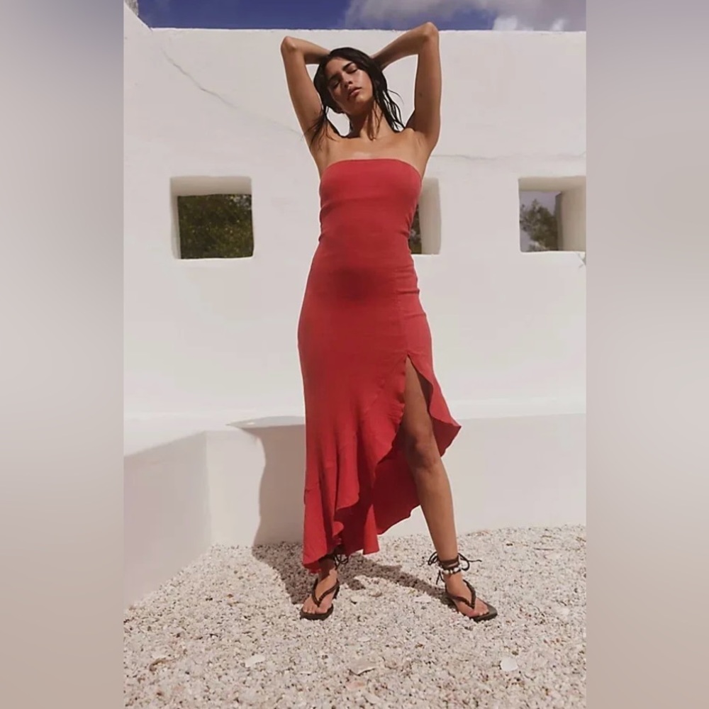 - Free people made me blush midi dress